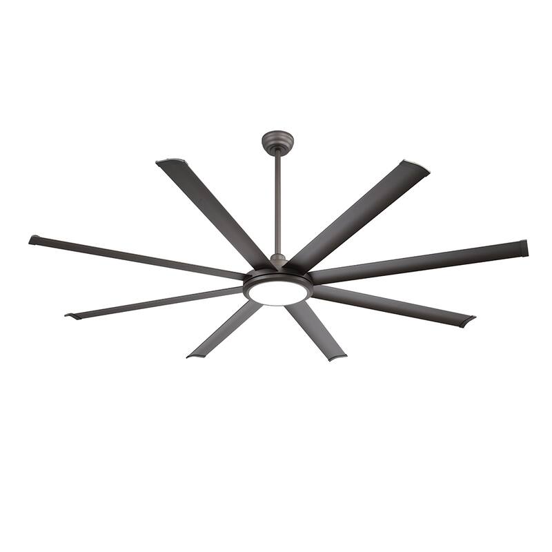 WINGBO 64" and 72" and 80" and 96" Indoor Ceiling Fan with LED Light and Remote