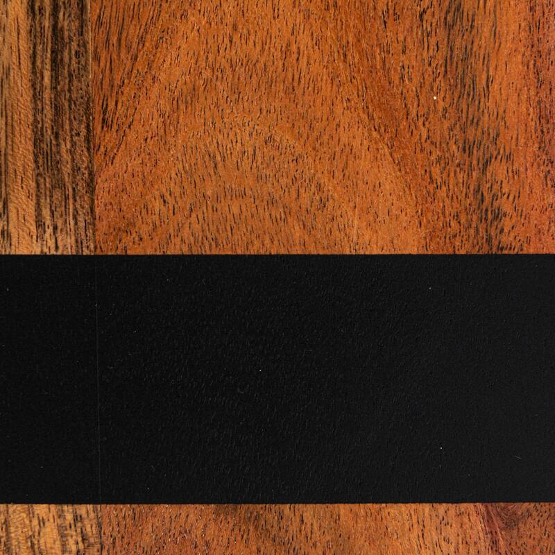 Mango Wood Cheese and Cutting Board with Stripes