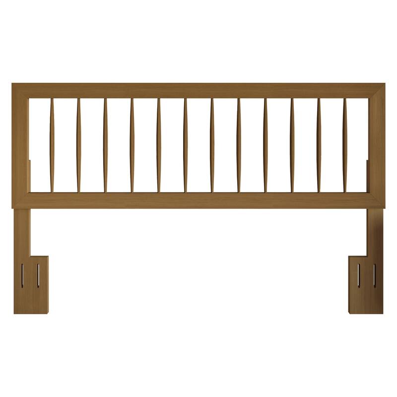 CraftPorch Rustic Wooden Headboard - Light Oak - Queen