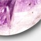 preview thumbnail 2 of 7, Designart 'Purple Amethyst Macro' Oversized Modern Wall CLock