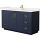 Option Dark Blue / White Quartz Top / Brushed Gold