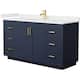 Option Dark Blue / White Quartz Top / Brushed Gold