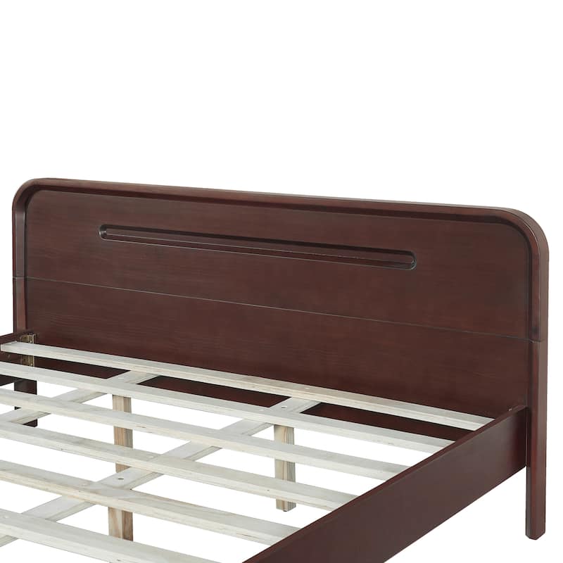 Christopher Knight Home- Alaric Solid Pine Wood Bed with Headboard