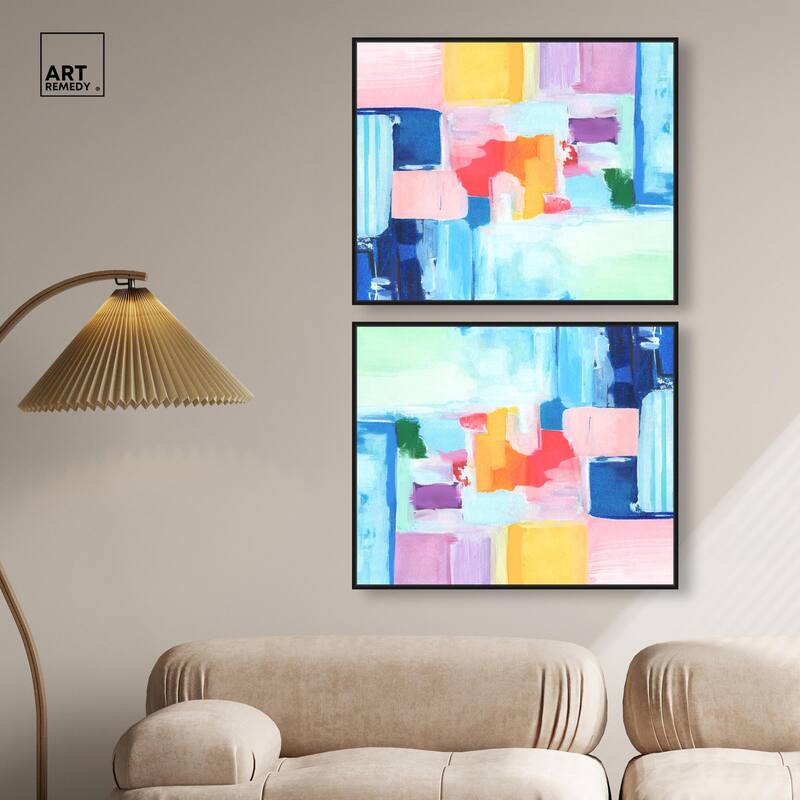 Navy Red Hustle Sneaker Canvas by Art Remedy