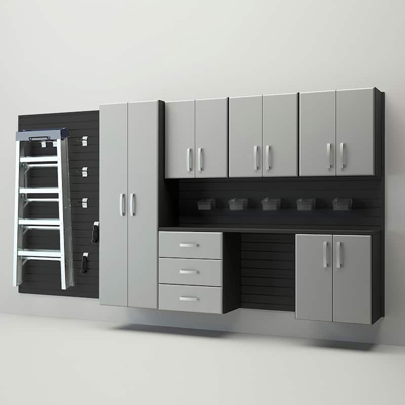 Flow Wall 24 Piece PVC Indoor Deluxe Cabinet Storage Set