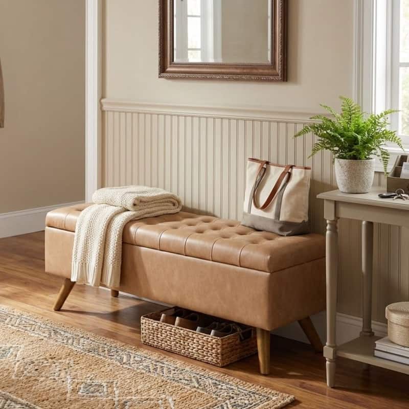 HomePop Modern Storage Bench