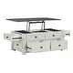 preview thumbnail 3 of 3, Signature Design by Ashley Havalance White/Gray Lift Top Cocktail Table - 26"W x 46"D x 20"H