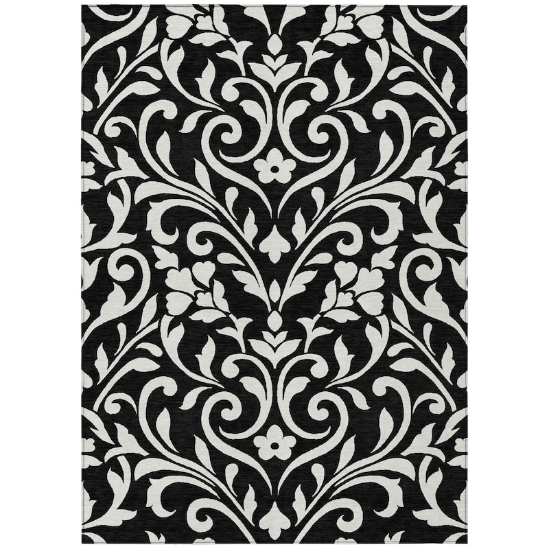 Machine Washable Indoor/ Outdoor Chantille Traditional Rug