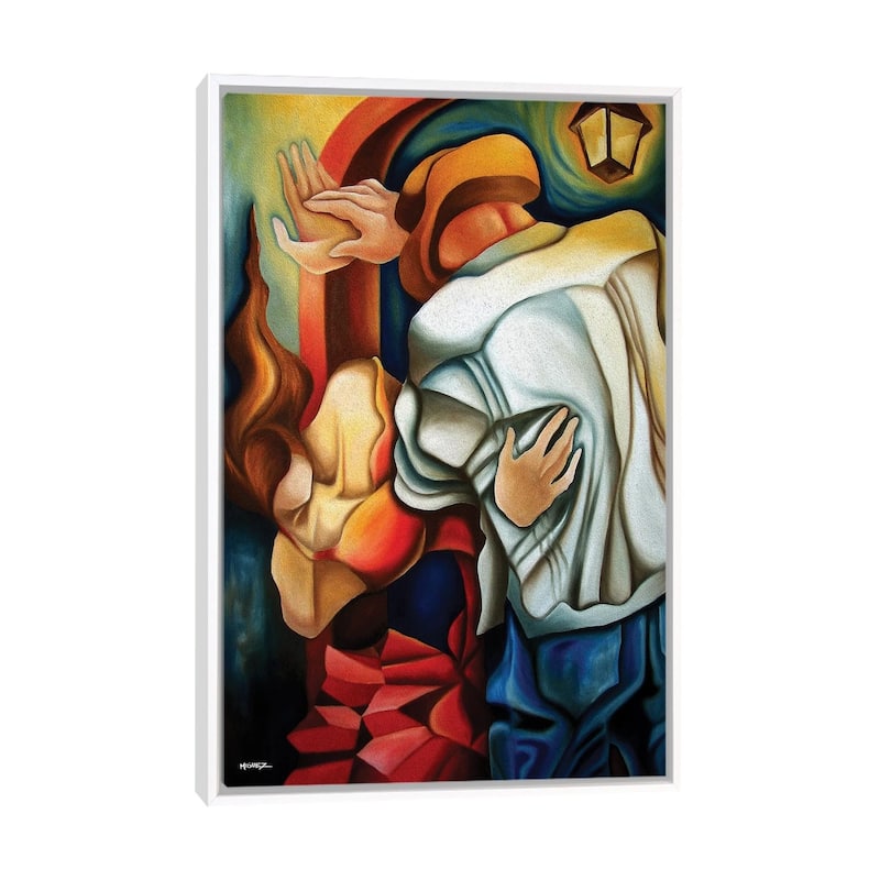 iCanvas "Dancers" by Dixie Miguez Framed Canvas Print - White - 26x18