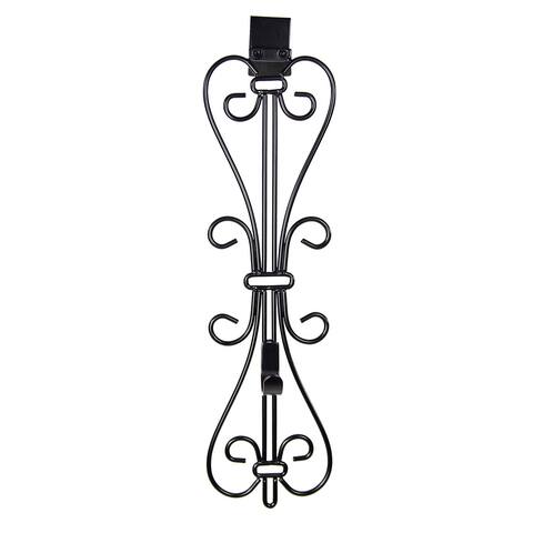 Village Lighting Adjustable Wreath Hanger - Elegant (Black) - Black