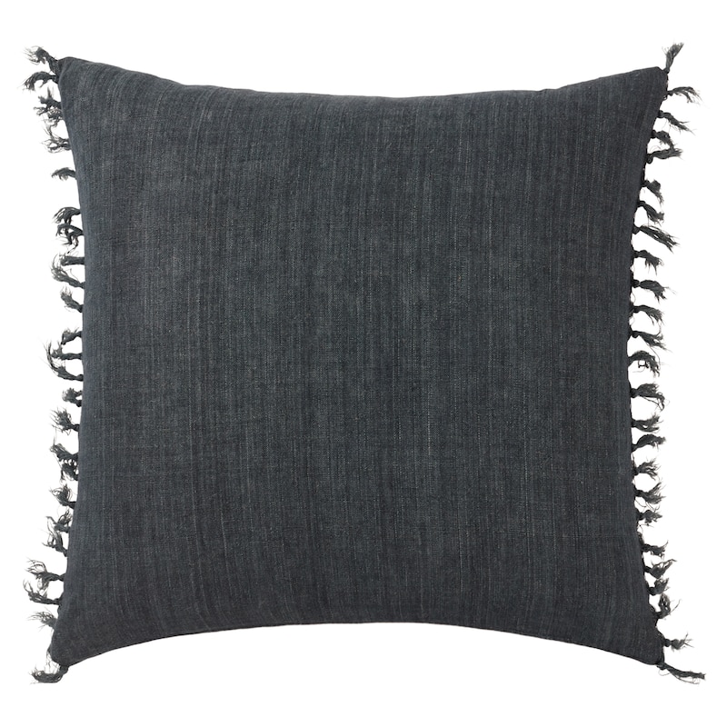 Willow Solid Pillow - 20"X20" Polyester Fill - Navy