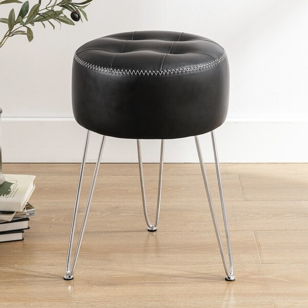 Vanity round chair sales
