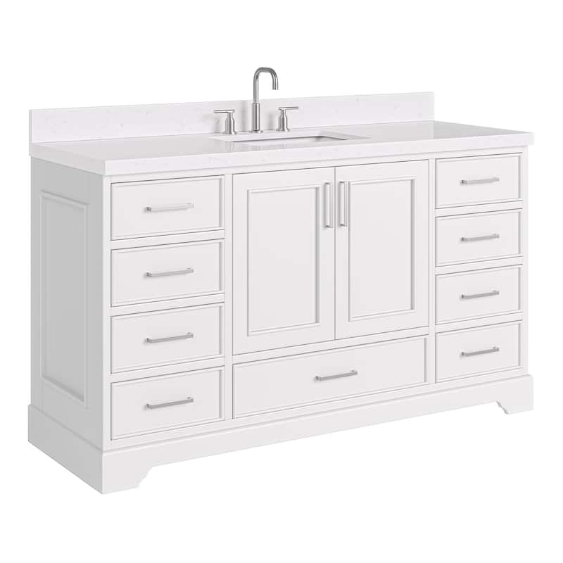 Ariel M060SCQRVO Stafford 60" Free Standing Single Basin Vanity Set