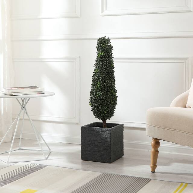 Square Grey MgO Planter, Indoor and Outdoor