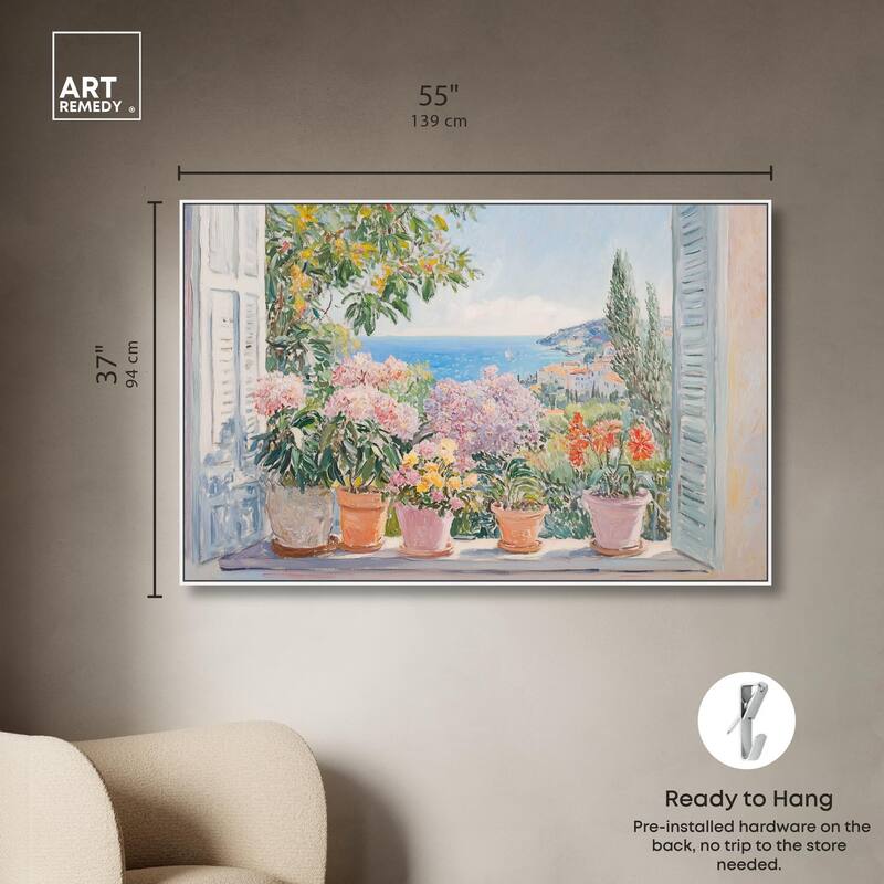 Mediterranean Blooms Canvas by Art Remedy