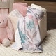preview thumbnail 5 of 5, Lambs & Ivy Baby Blooms Watercolor Floral/Butterfly Soft Fleece Baby Blanket