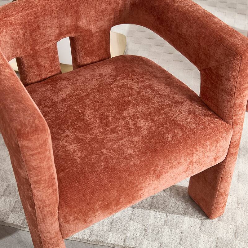 2PCS Barrel Chenille Side Chair