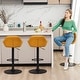 preview thumbnail 8 of 51, Glitzhome Set of 3 Mid-Century Modern Adjustable Swivel Bar Stools - Set of 3