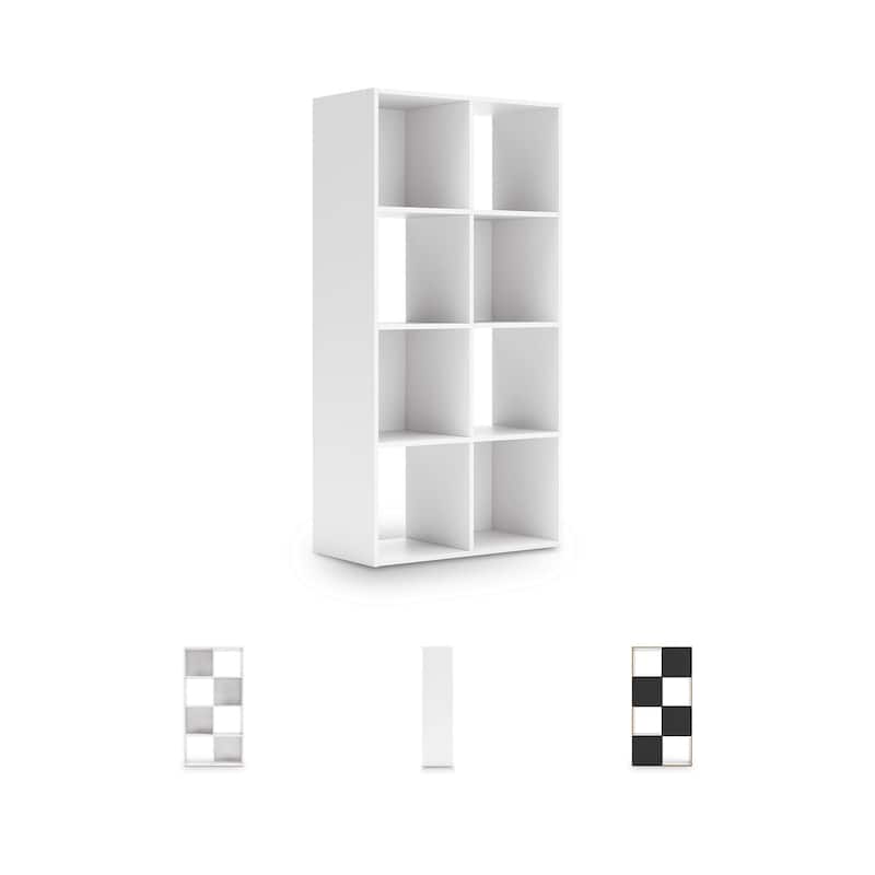 Signature Design by Ashley Onita White 8 Cube Organizer - 24" W x 12" D x 47" H