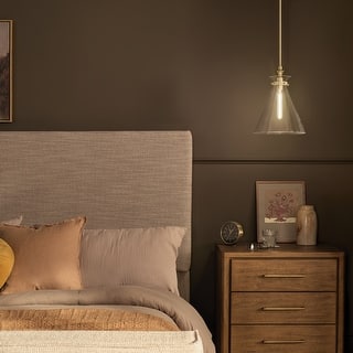 Kichler Lighting Laria 10.5 Inch 1 Light Pendant with Clear Glass in Champagne Bronze