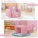 preview thumbnail 12 of 11, 2-in-1 Multifunctional Kids Sofa Convertible Table and Chair Set for 3 years old Boys Girls