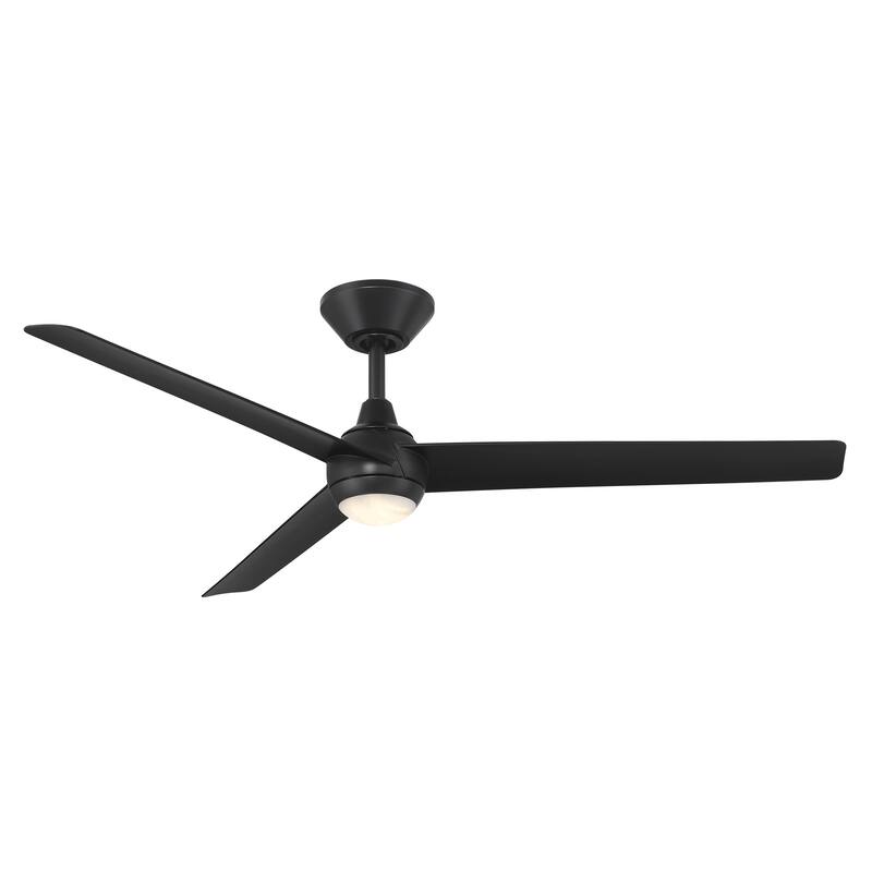 Pisces Indoor or Outdoor 3-Blade 54in Smart Ceiling Fan - Matte Black - 54 Inches