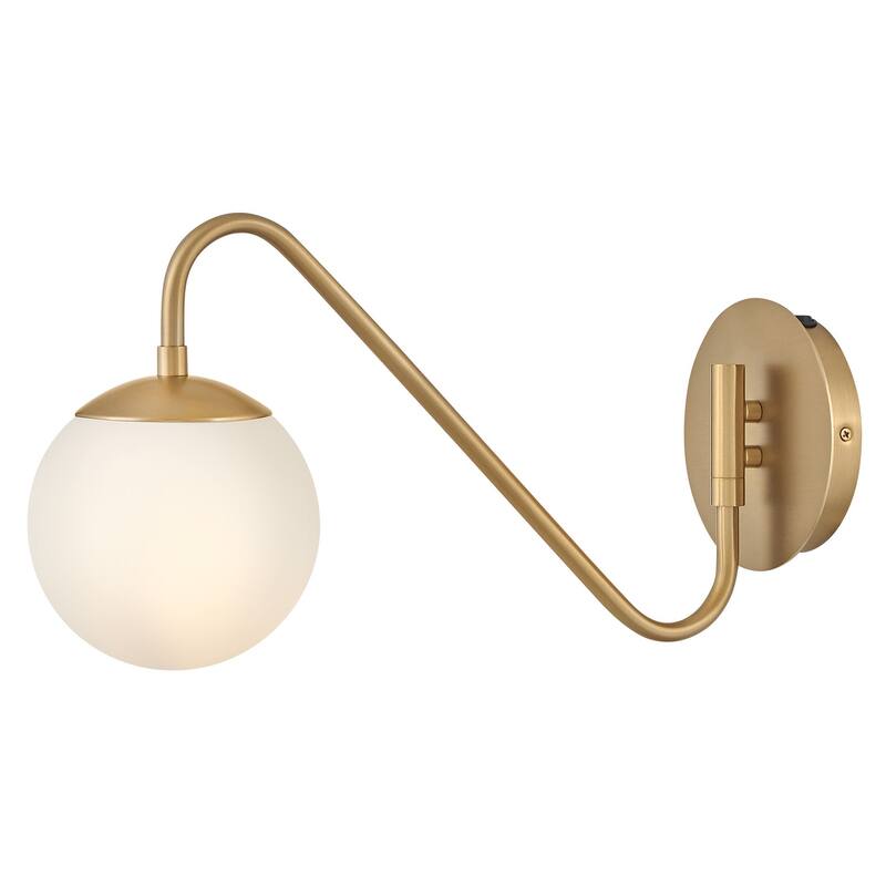 Lark 83480 Dottie 9" Tall Hardwired or Plug-In Wall Sconce with Etched