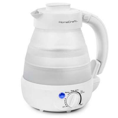HomeCraft 0.6 Liter Collapsible Electric Water Kettle