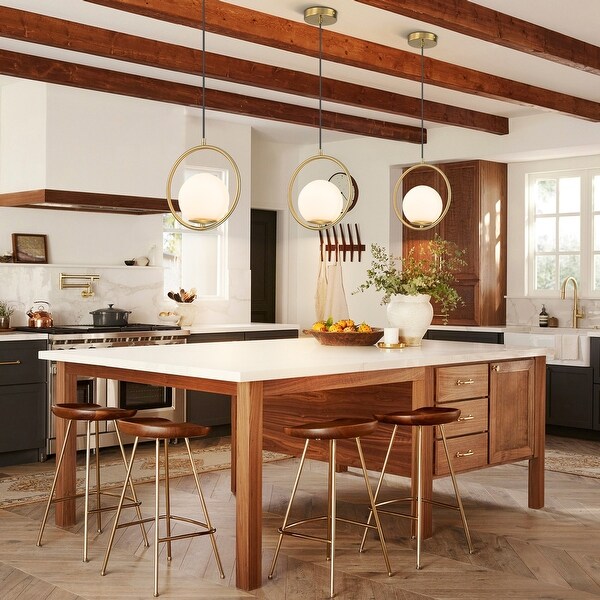 Opal glass globe pendant light on sale