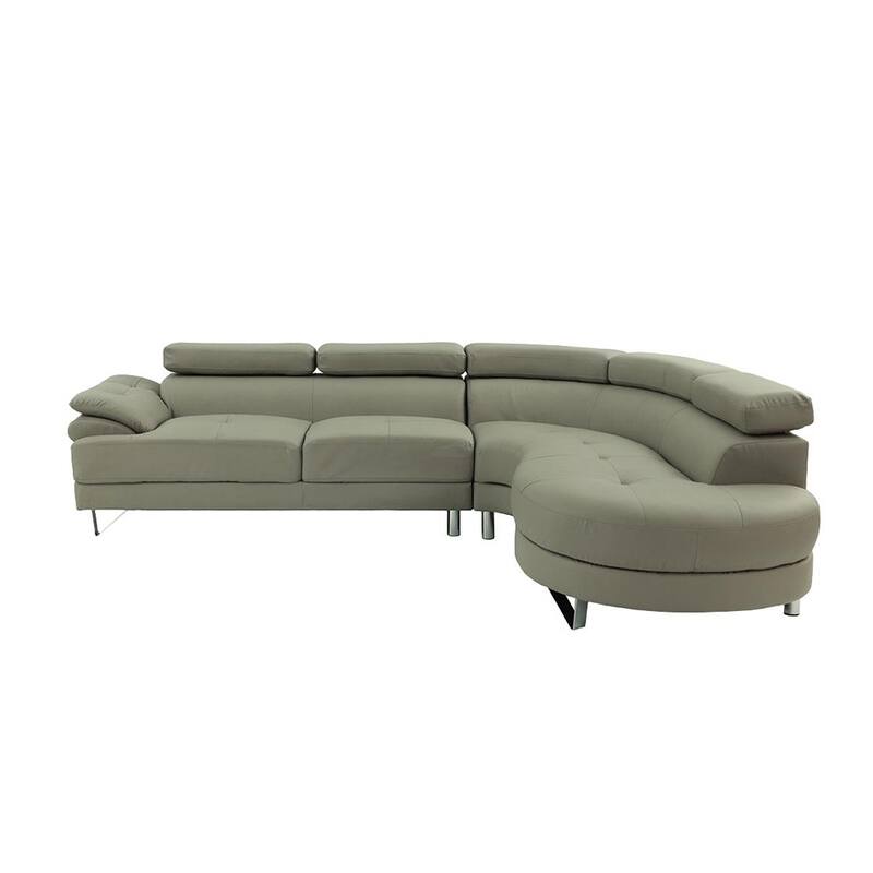 Faux Leather 2 Piece Sectional Sofa