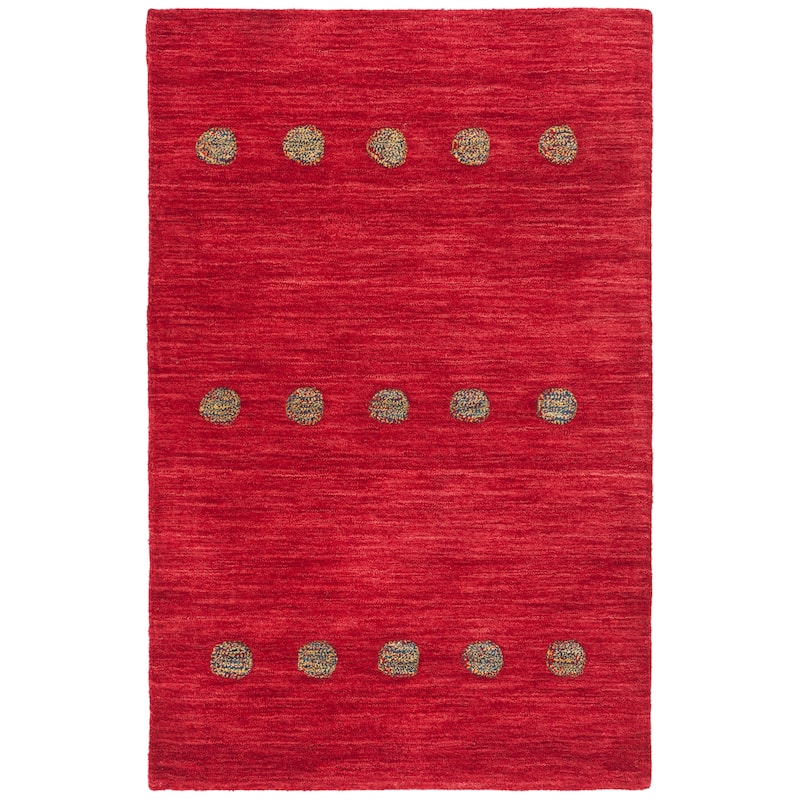 SAFAVIEH Handmade Himalaya Brittni Modern Wool Rug - 3' x 5' - Red