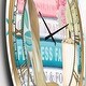 preview thumbnail 8 of 7, Designart 'Pink Fashion high heels II' Glam 3 Panels Large Wall CLock