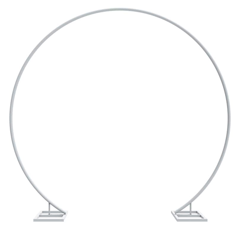 Large Circle Wedding Arch Round Garden Archway Arbors Stand 78"H