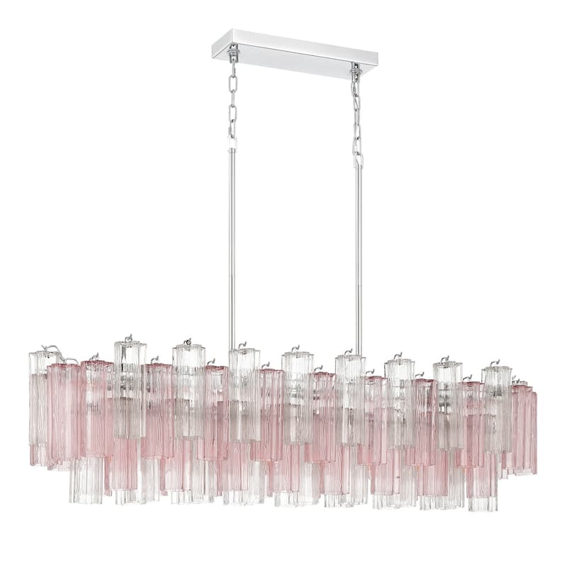 Crystorama Lighting Group ADD-317-SP Addis 14 Light 52" Wide Linear