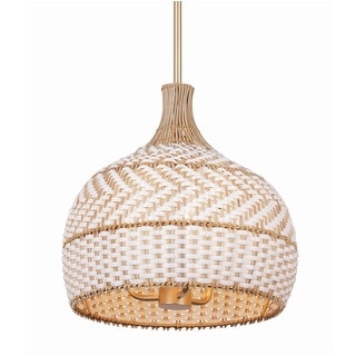 Crystorama Lighting Group ZAN-9003 Zanzibar 3 Light 14" Wide Pendant