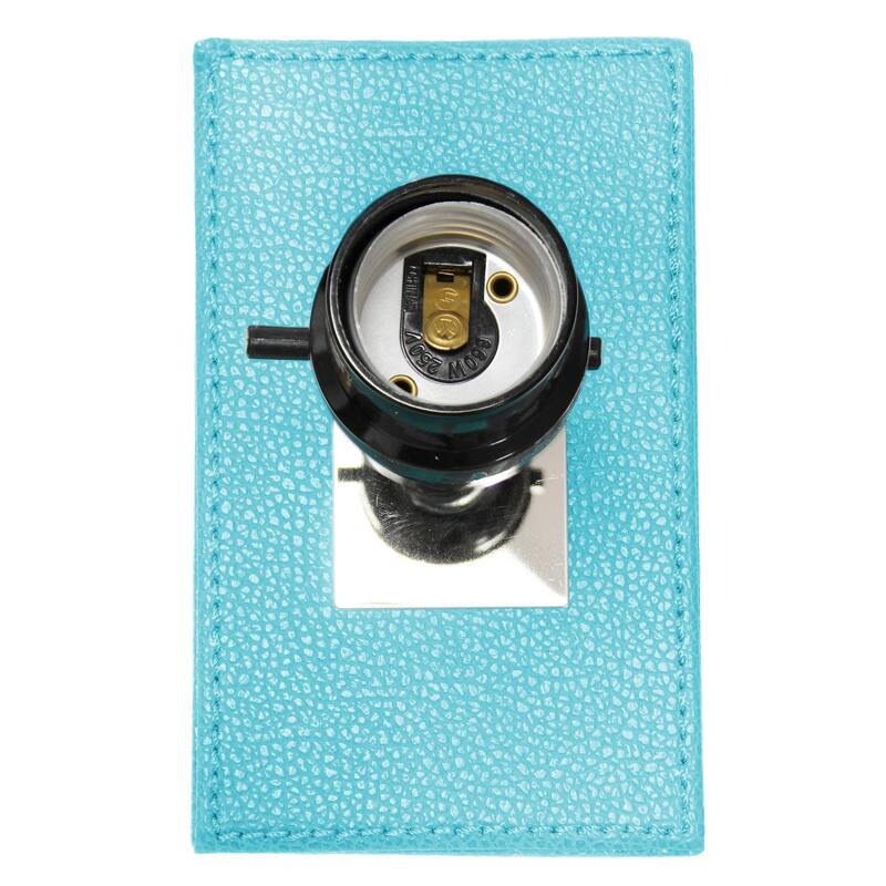 21 in. Aqua Finish Table Lamp with White Shade, Sturdy Table Lamp for Living Rooms and Bedrooms