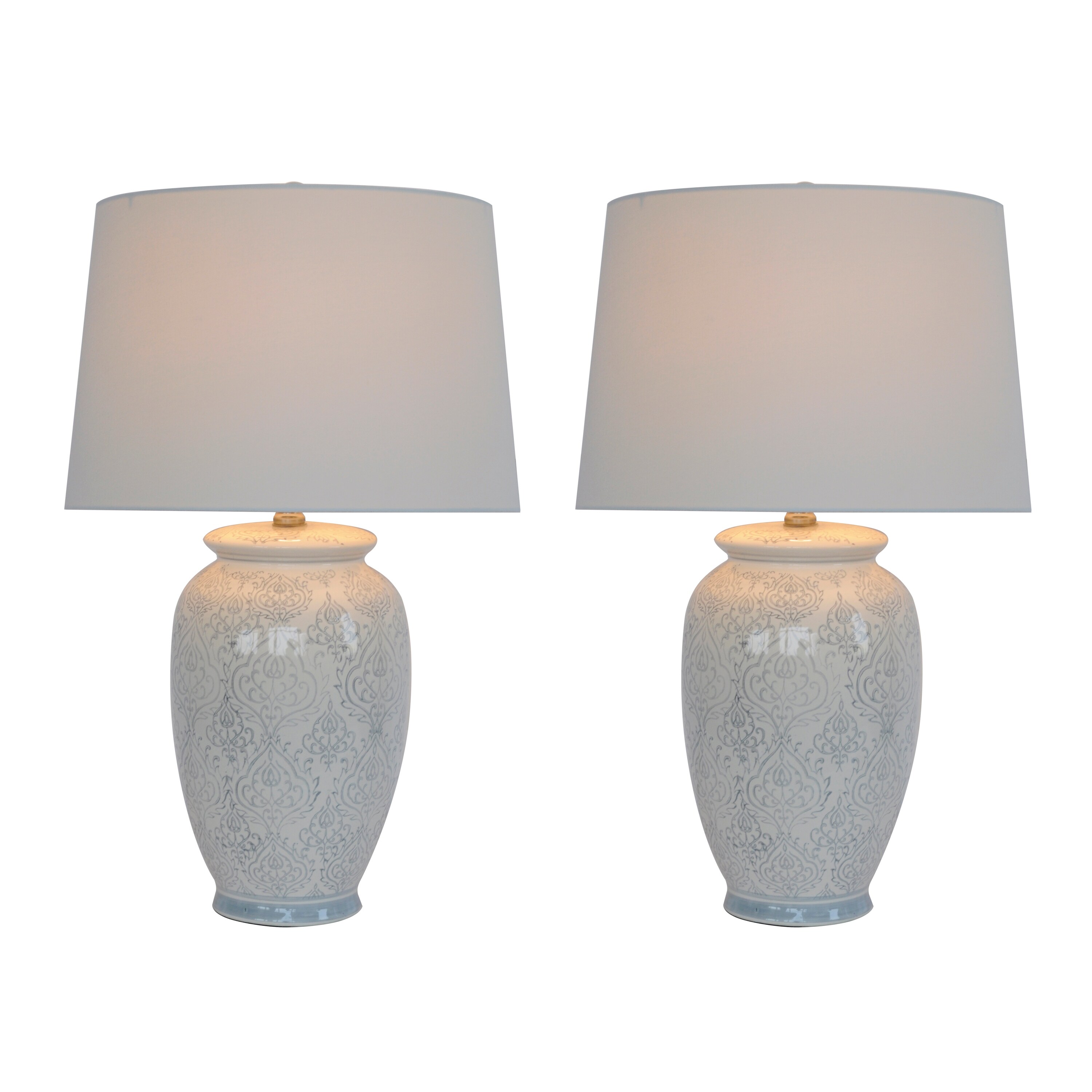 damask table lamp