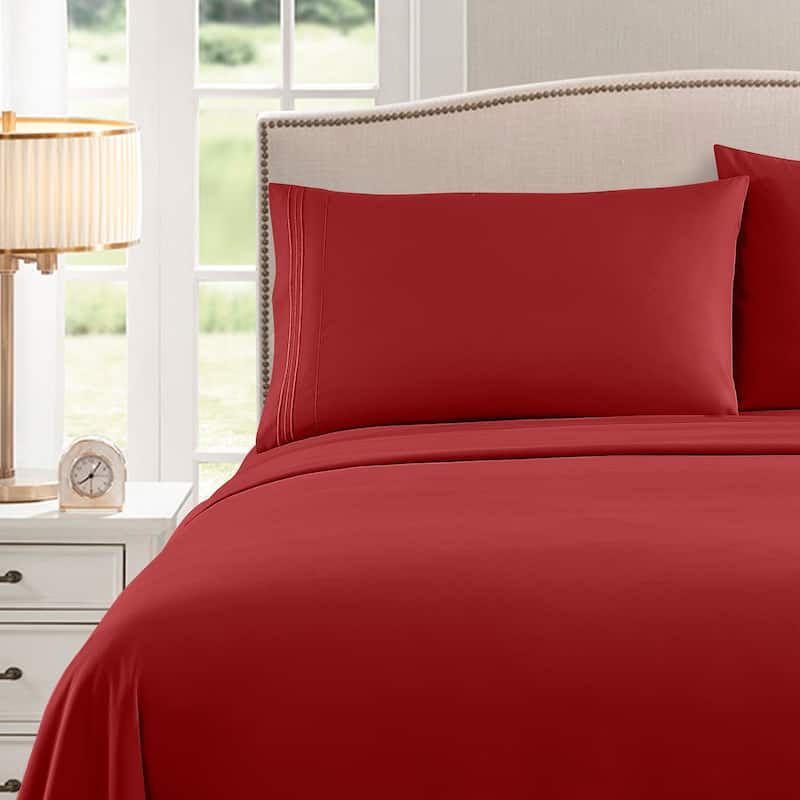 Incredibly Soft 4-piece Deep Pocket Bed Sheet Set in 4 Colors