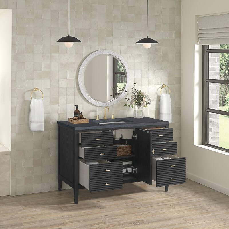 James Martin Vanities 485-V48-3CSP Myrrin 48" Single Basin Wood Vanity