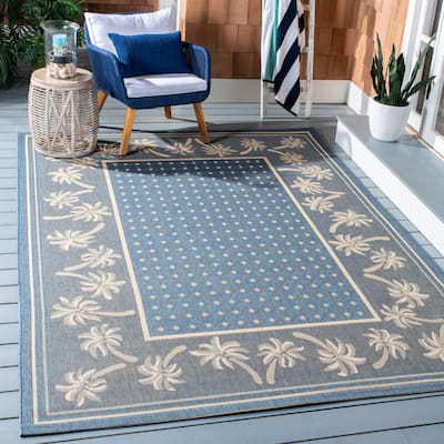 SAFAVIEH Courtyard Carla Indoor/ Outdoor Geometric Area Rug