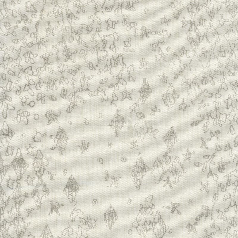 Porch & Den Lyric Swoop Arm Cream/ Gray Vintage Stencil Accent Chair