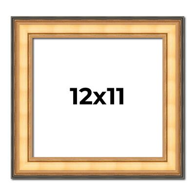 12x11 Frame Gold Plein Aire Solid Wood Picture Frame Width 2 Inches |