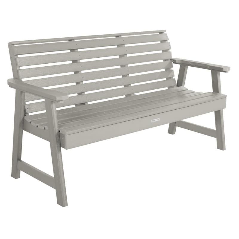 HIGHWOOD Weatherly 5-foot Eco-friendly Synthetic Wood Garden Bench - Harbor Gray