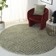 preview thumbnail 17 of 65, SAFAVIEH Tahoe Shag Nieki Geometric 1.2-inch Thick Rug 3' Round - Sage - Round