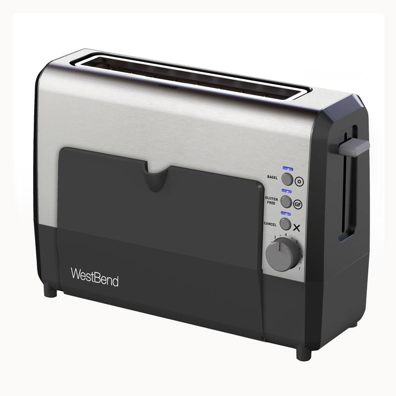 West Bend QuikServe Compact 2-Slice Toaster with Extra Wide Slots and Cool Touch Exterior