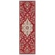 preview thumbnail 10 of 11, SAFAVIEH Handmade Blossom Asdis French Country Wool Rug 2'3" x 8' Runner - Red/Ivory - Runner