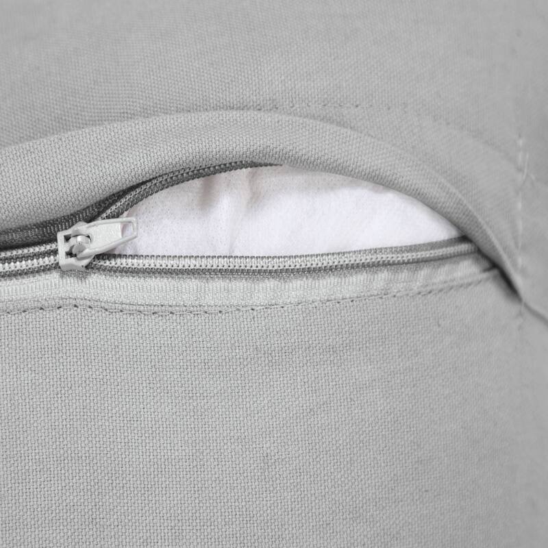 20" Silver Gray Textured Diamond Medallion Square Throw Pillow