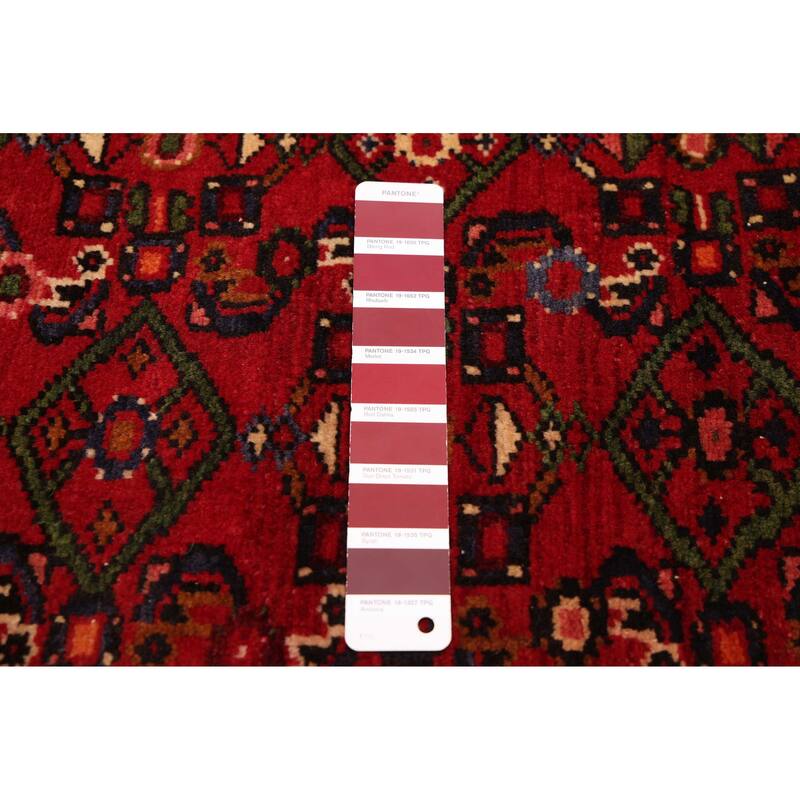 ECARPETGALLERY Hand-knotted Andelz Red Wool Rug - 2'10 x 13'3