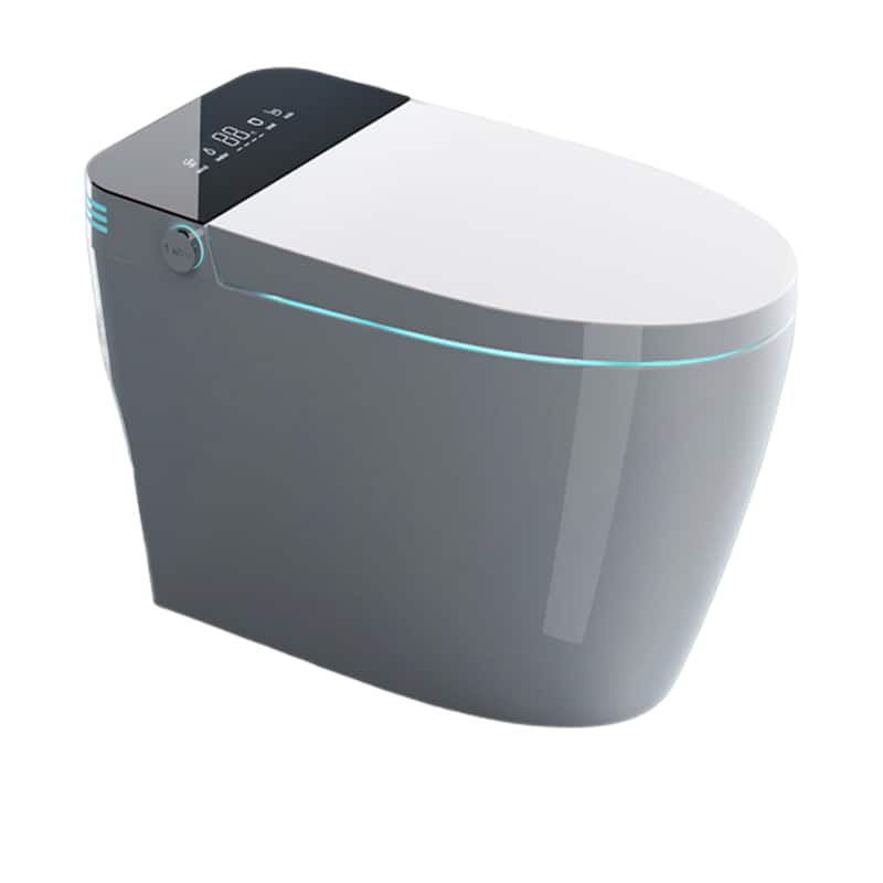 Multifunction Elongated Ceramic Smart Toilet with Auto Flush and Heated Seat
