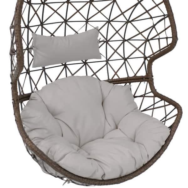 Shop Sunnydaze Danielle Hanging Basket Egg Chair Resin Wicker